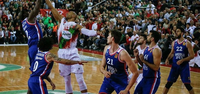 Pinar Karsiyaka 80 Anadolu Efes 82 Aspor