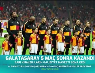 Galatasaray 5 maç sonra kazandı