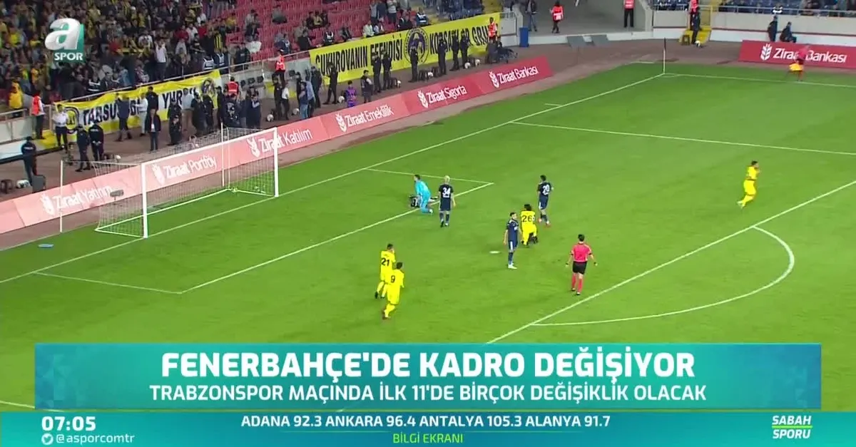 Fenerbahçe'de kadro değişiyor