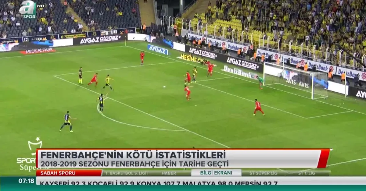 Fenerbahçe'nin kötü istatistikleri