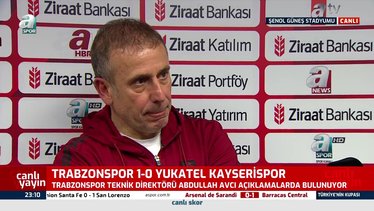 Abdullah Avcı Trabzonspor - Kayserispor maçı sonrası konuştu! "Hep beraber kutlayacağız"