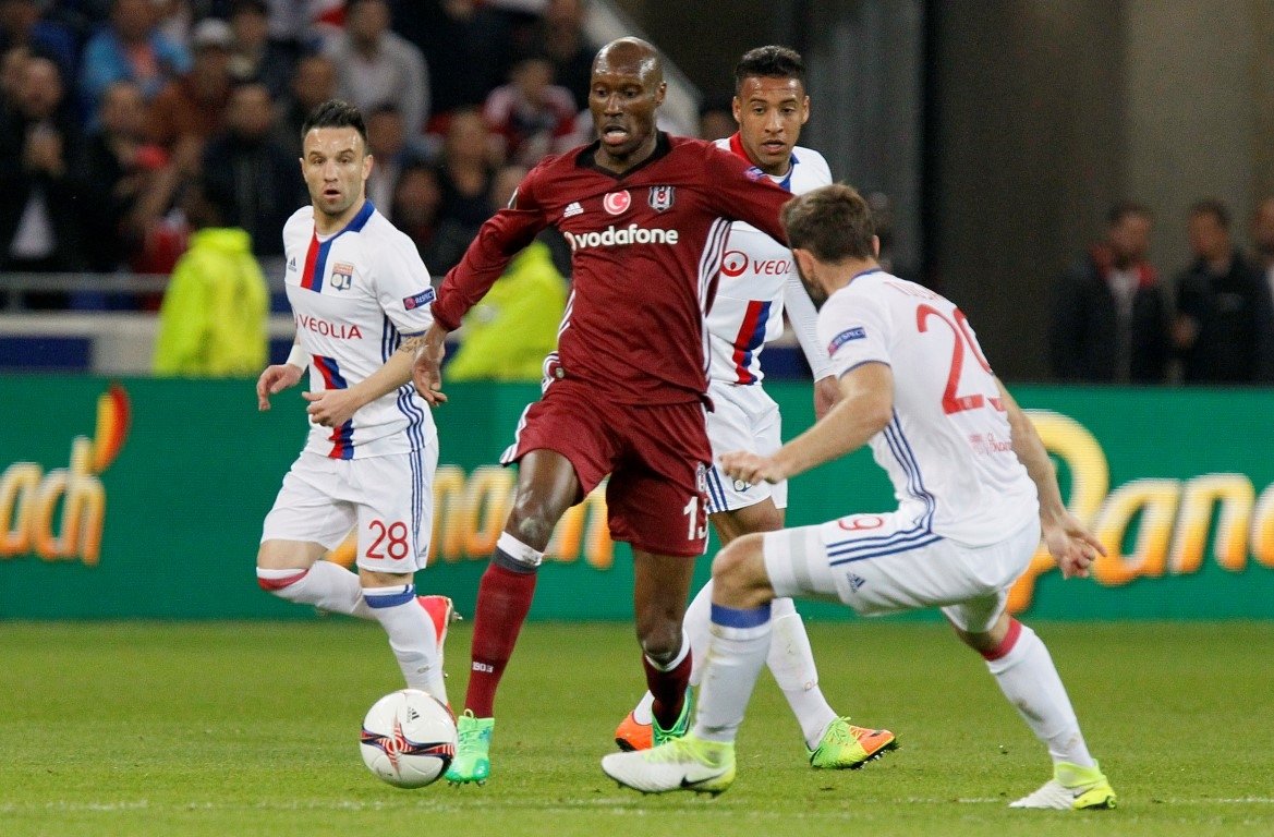Olympique Lyon - Beşiktaş maçından kareler