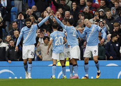 Manchester derbisinde zafer Maviler'in!