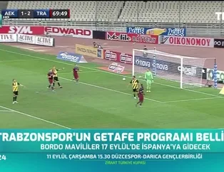 Trabzonspor'un Getafe programı belli oldu