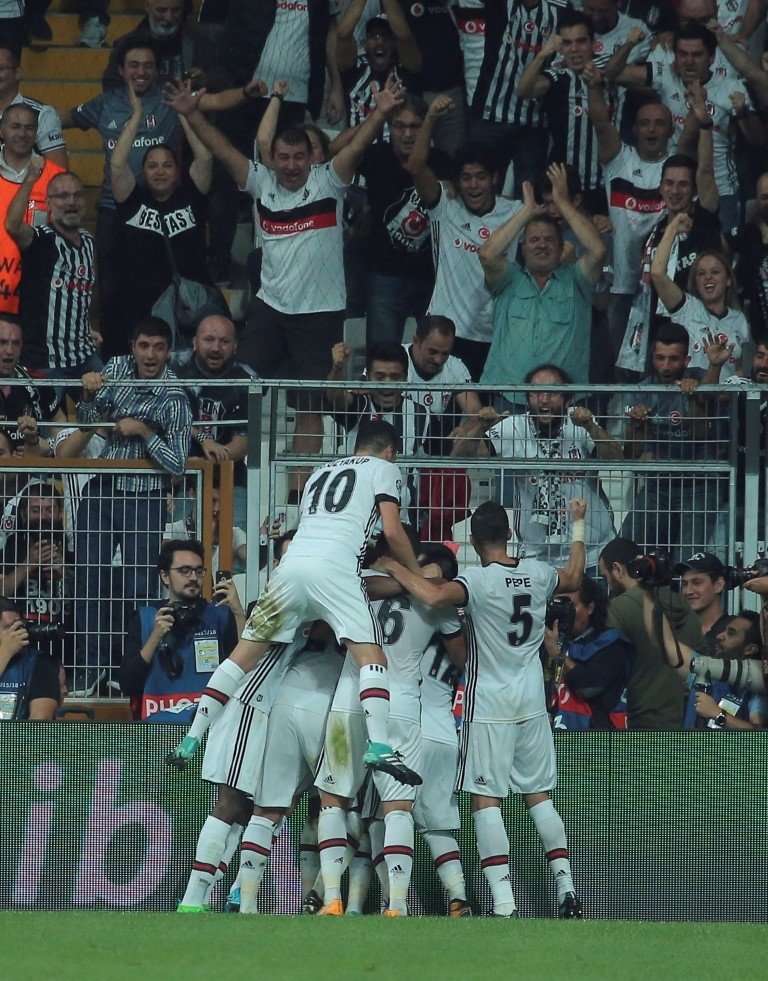 Beşiktaş-Leipzig karşılaşmasından kareler