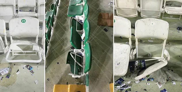 Atiker Konyaspor'dan kırılan koltuklarla ilgili açıklama - 1