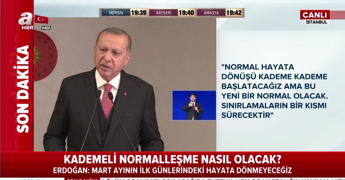 Başkan Erdoğan normalleşme planını açıkladı