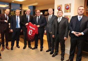 FIFA Başkanı Infantino, TFF'yi ziyaret etti