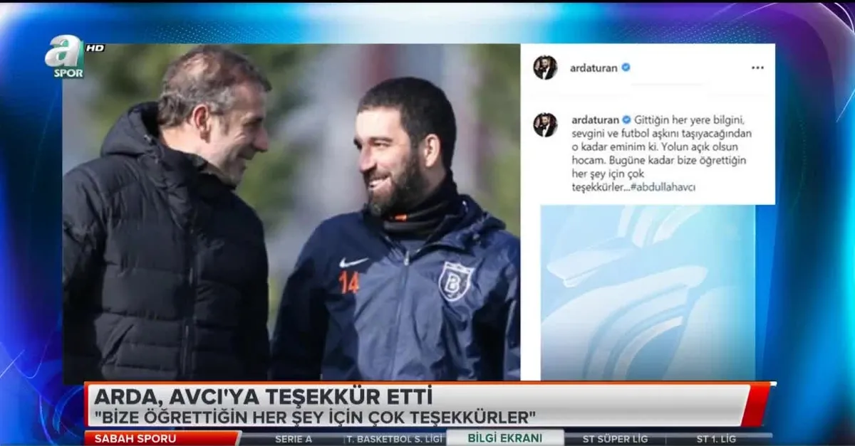 Arda Avcı'ya teşekkür etti