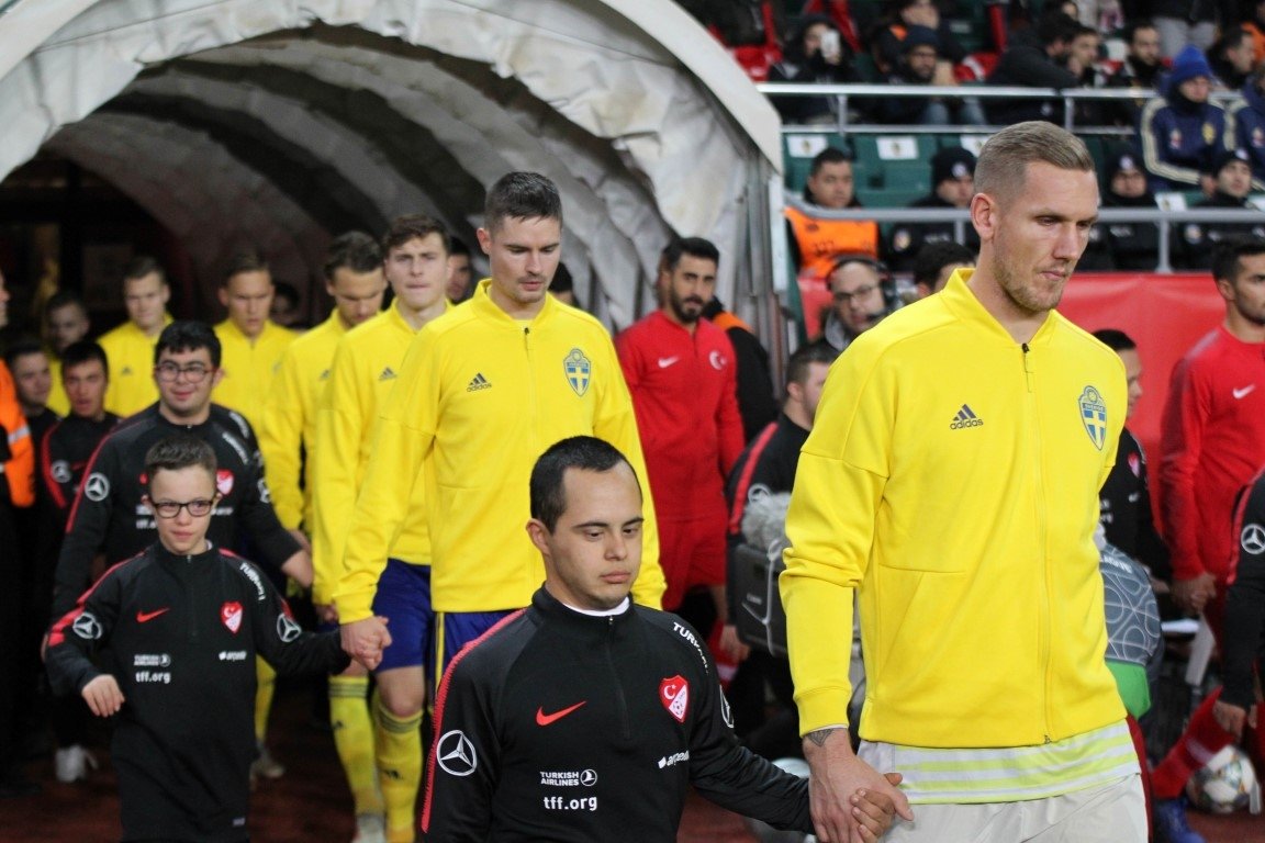 Türkiye İsveç maçından kareler