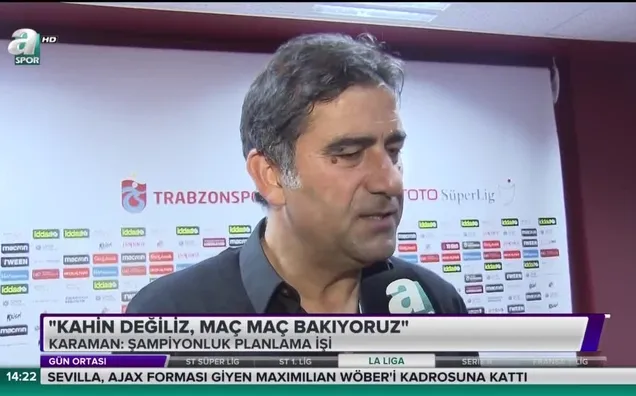 Ünal Karaman: "Kahin değiliz, maç maç bakıyoruz"