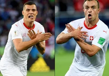 FIFA'dan Shaqiri ve Xhaka'ya ceza