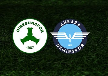 Giresunspor - Ankara Demirspor | CANLI YAYIN