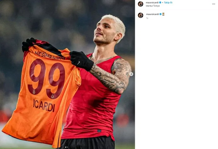 Mauro Icardi'den Fenerbahçe derbisi paylaşımı! - 1
