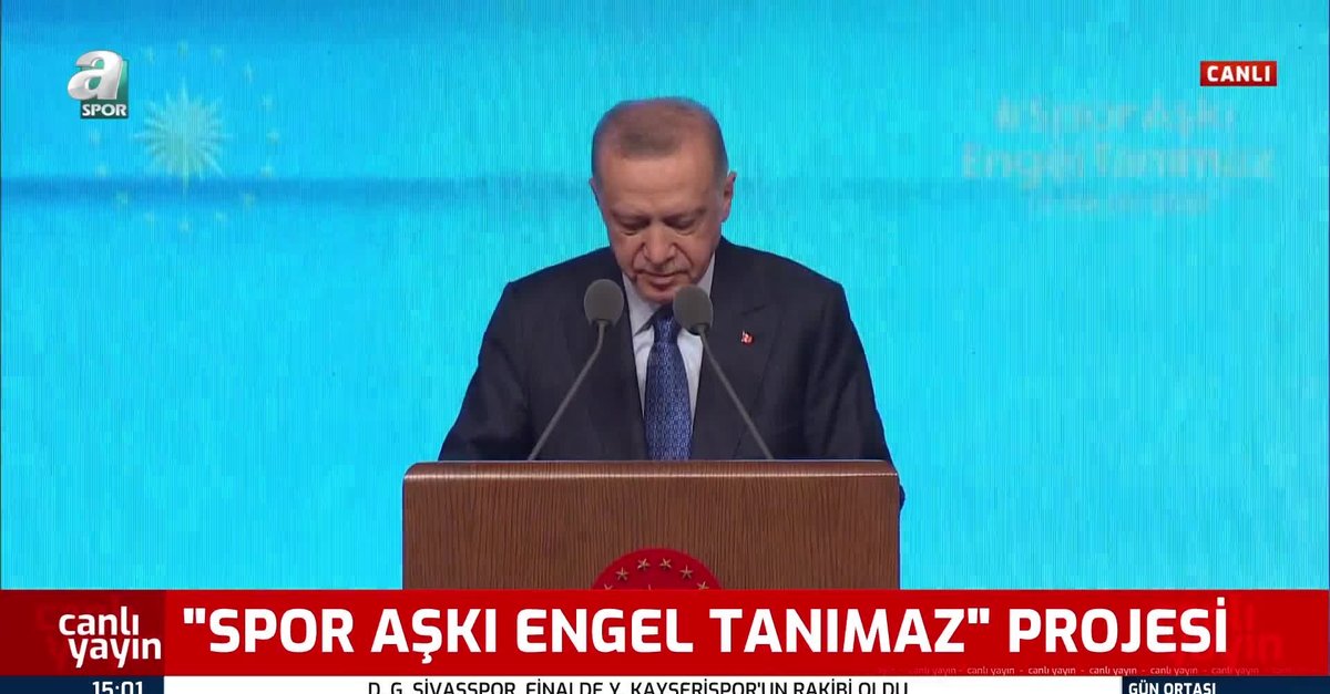 Başkan Recep Tayyip Erdoğan Spor Aşkı Engel Tanımaz projesinde konuştu!