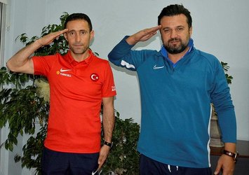 Osman Çakmak ve Bülent Uygun'dan asker selamı