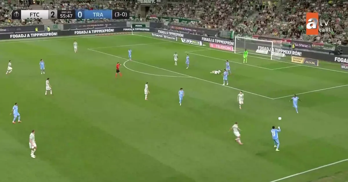 Trabzonspor 9 kişi kaldı! İşte o pozisyon