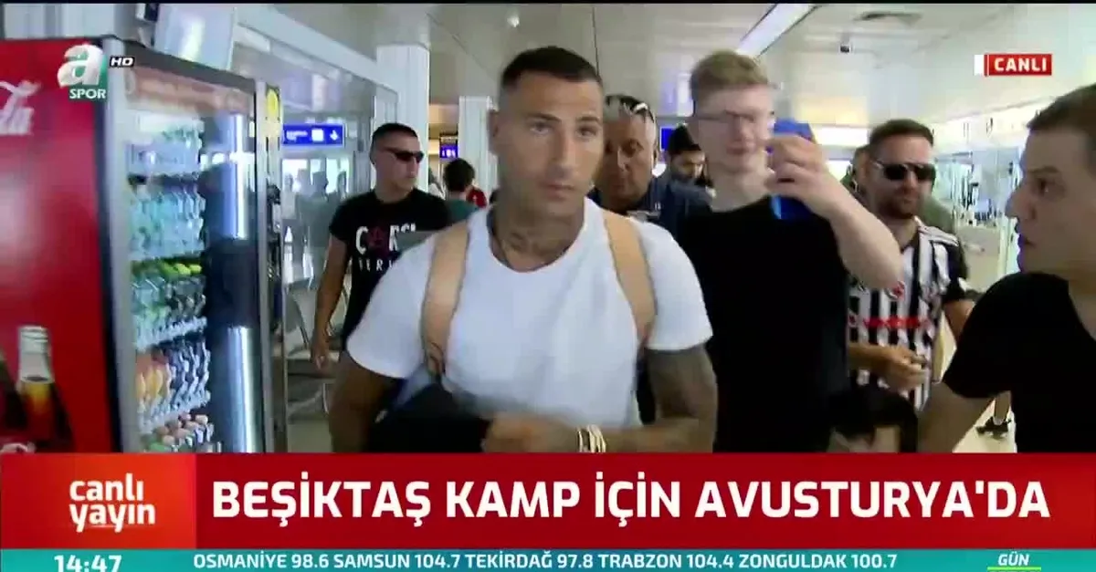 Beşiktaş kafilesi Salzburg'a ulaştı