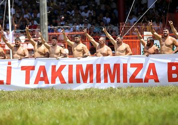 Başpehlivanlardan Merih Demiral'a destek!