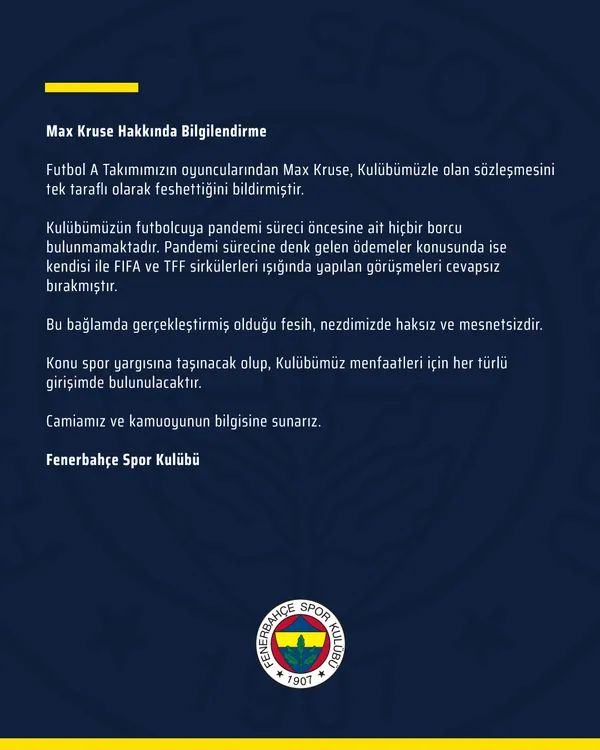 Fenerbahçe'de Max Kruse sözleşmesini tek taraflı feshetti - 1