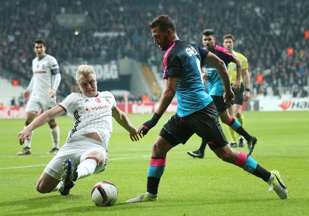 Beşiktaş - Hapoel Beer Sheva maçından kareler