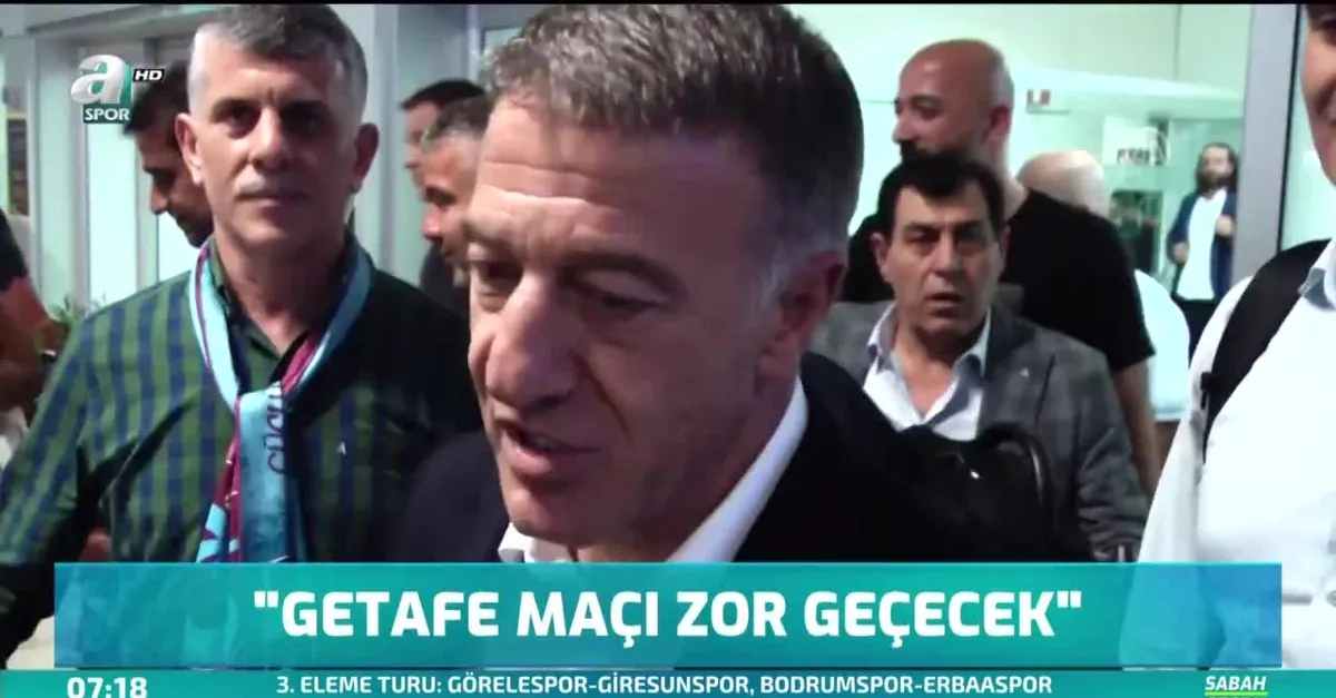 Ahmet Ağaoğlu: Getafe maçı zor geçecek