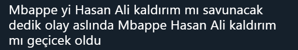 Hasan Ali değil Marcelo!