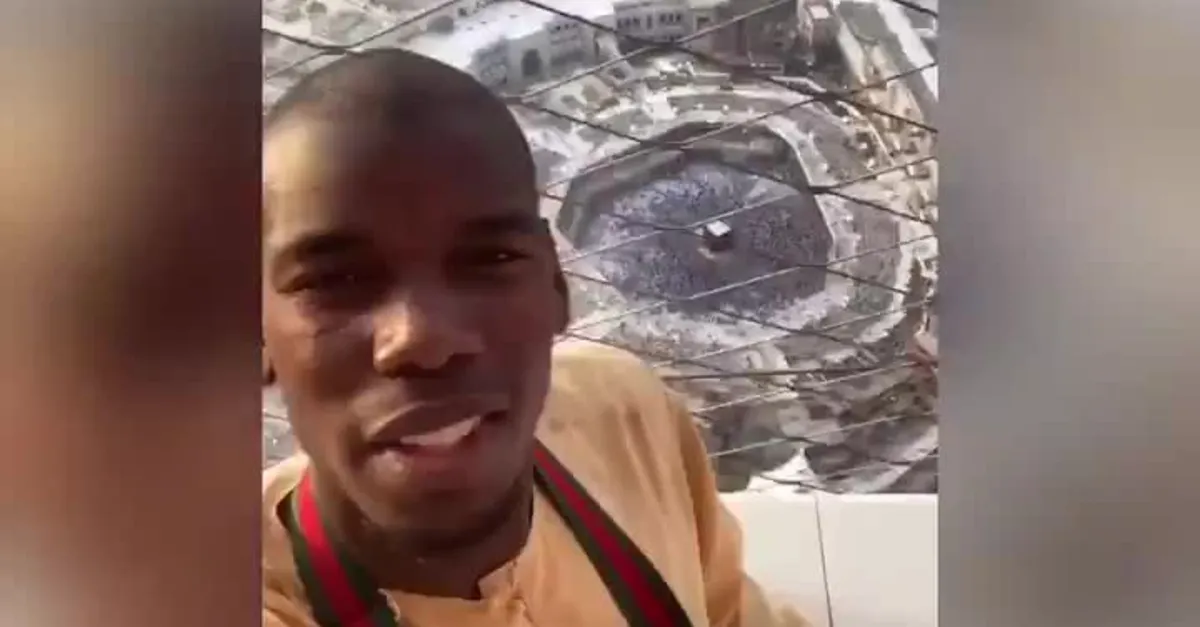 Pogba'dan umre paylaşımı