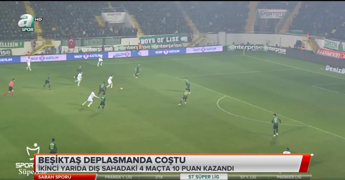 Beşiktaş deplasmanda coştu