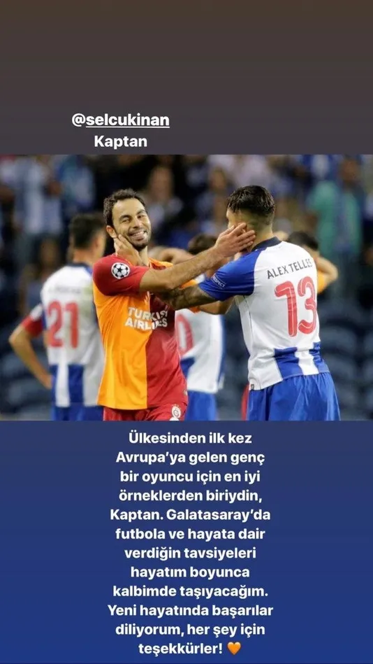 Alex Telles'ten Selçuk İnan'a veda mesajı! - 1