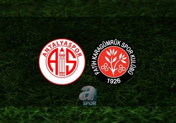 Antalyaspor - Fatih Karagümrük maçı saat kaçta?
