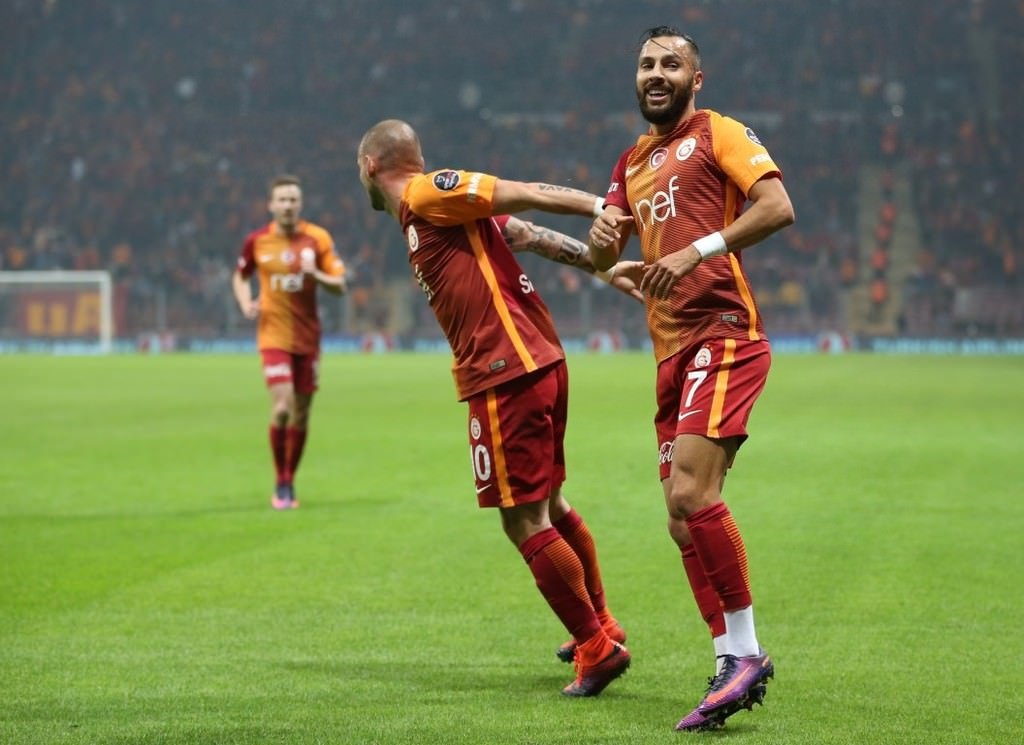 Galatasaray-Bursaspor karşılaşmasından kareler