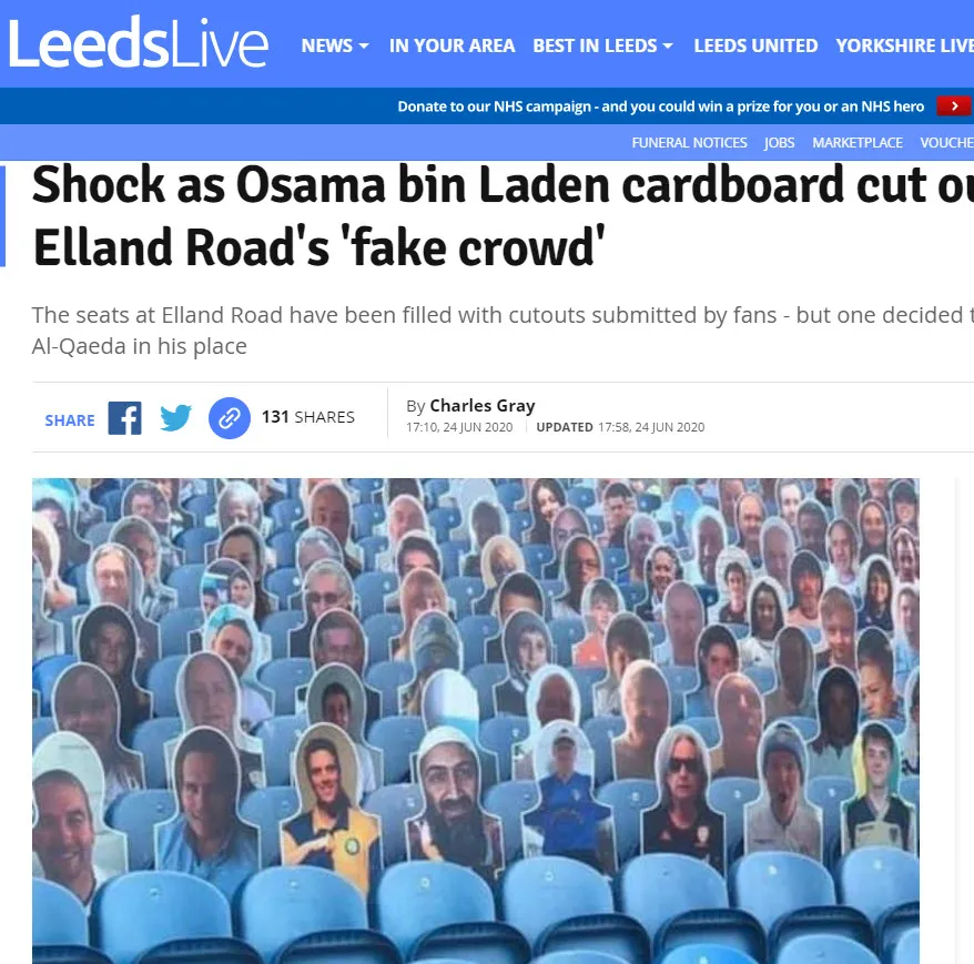 Leeds United tribünlerinde skandal görüntü! - 1
