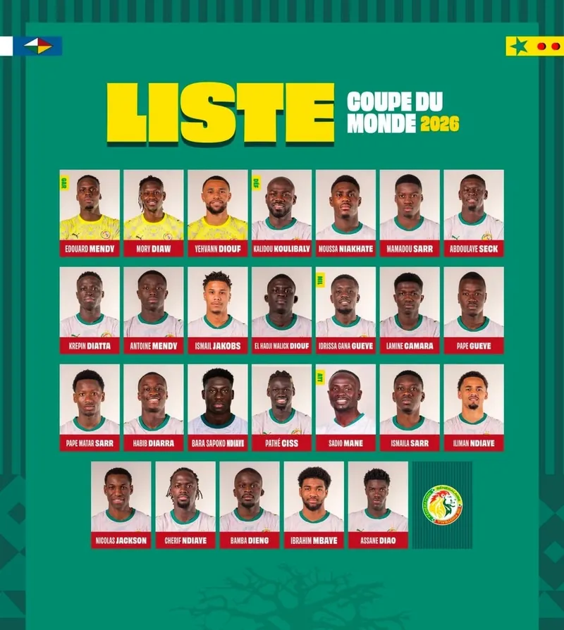 Senegal'in Dünya Kupası kadrosu açıklandı! - 1
