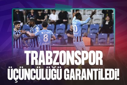 Trabzonspor üçüncülüğü garantiledi!