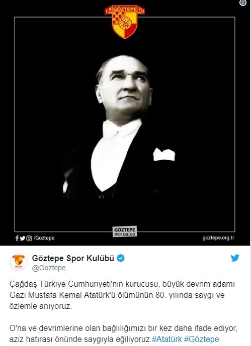 Spor Camiasından 10 Kasım Mesajları