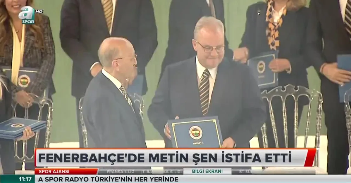 Fenerbahçe'de istifa