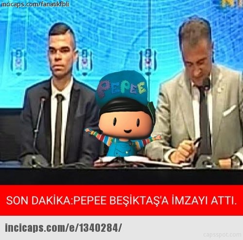 Pepe imzayı attı capsler patladı
