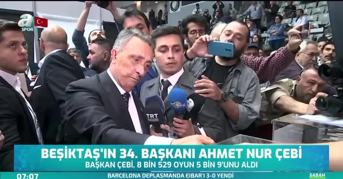 Beşiktaş'ın 34. başkanı Ahmet Nur Çebi