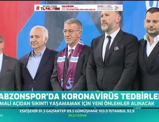 Trabzonspor'da corona virüsü tedbirleri