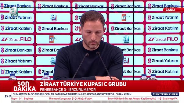 Fenerbahçe’de Domenico Tedesco basın toplantısında açıklamalarda bulundu!