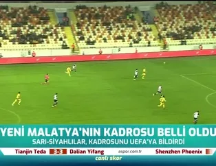 Malatyaspor'un UEFA kadrosu belli oldu