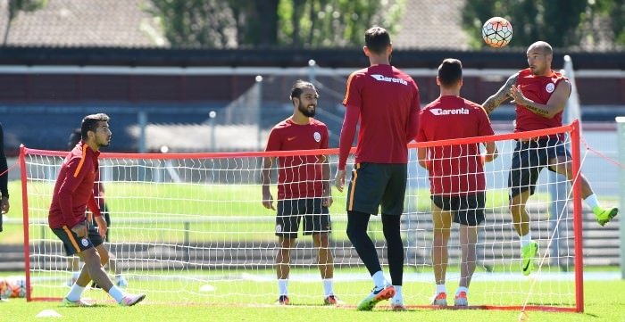 Galatasaray antrenmandan ilginç kareler