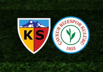 Kayserispor - Rizespor | CANLI