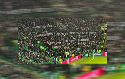 Livingston maçında Celtic taraftarlarından Filistin’e destek!