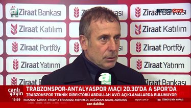 TRABZONSPOR HABERLERİ - Trabzonspor Teknik Direktörü Abdullah Avcı'dan Antalyaspor yorumu!