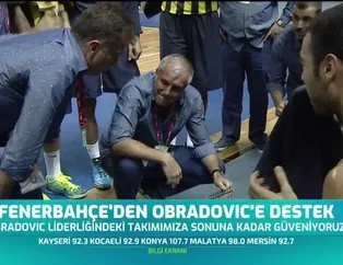 Fenerbahçe'den Obradovic'e destek