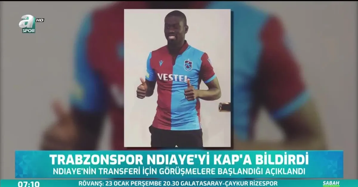 Trabzonspor Ndiaye'yi KAP'a bildirdi