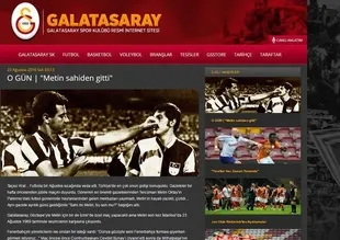 Galatasaray Metin Oktay'ın jübilesini unutmadı