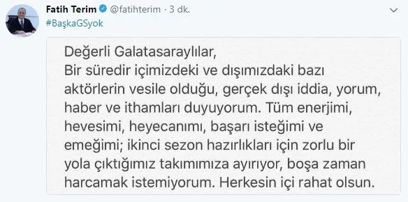 Fatih Terim: Başka Galatasaray yok - 2